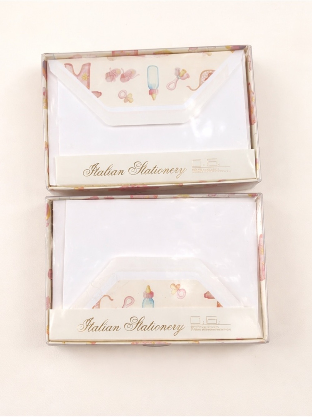 Baby Theme Italian Made Stationary Invitations Thank You Cards